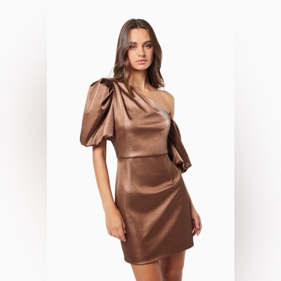 Elliatt Marie Mini Dress in Bronze - Picture 4 of 6